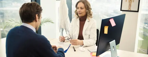 doctor meeting with a patient