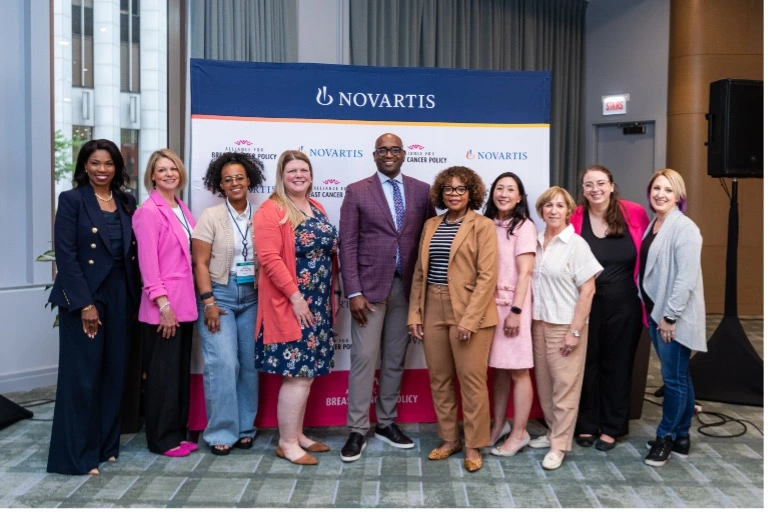 Leaders from Novartis, Susan G. Komen and other Alliance for Breast Cancer members gather at a reception at the 2025 American Society of Clinical Oncology (ASCO) annual meeting.