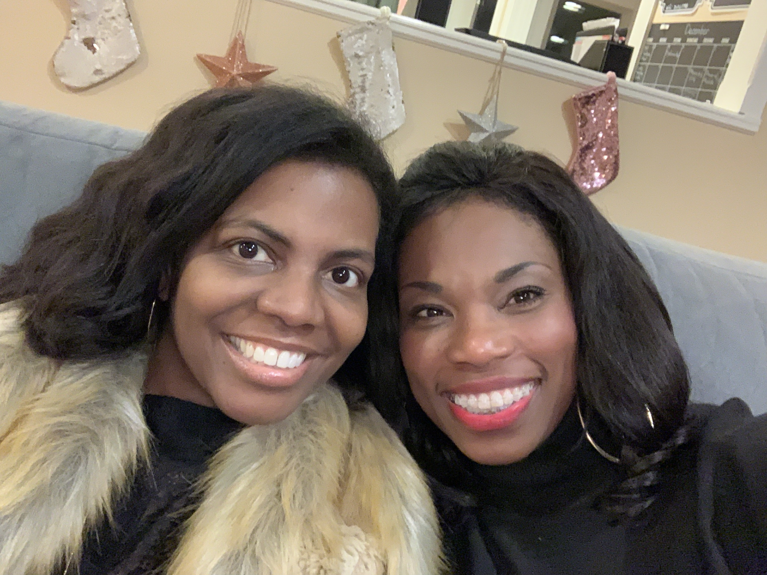 Reshema and Dinisa celebrating their birthdays together in December 2019. Dinisa passed away in June 2020.