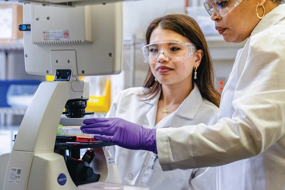 Scientist working in lab in East Hanover