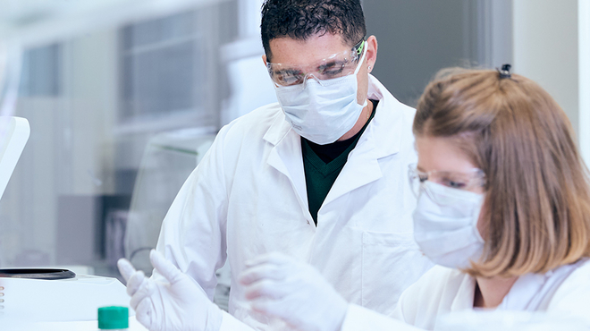 Novartis researchers are working together on a task 