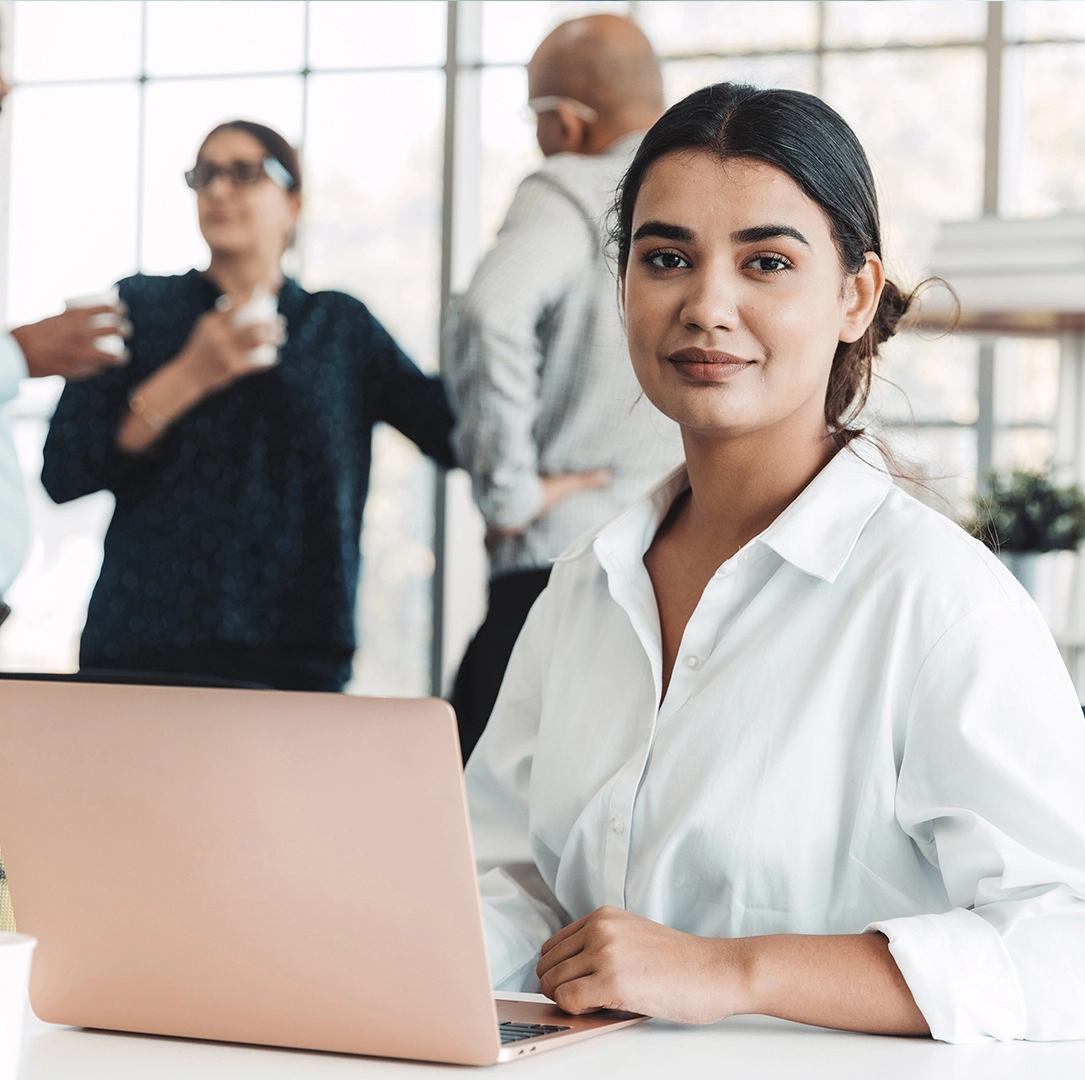 Lady smiling at camera